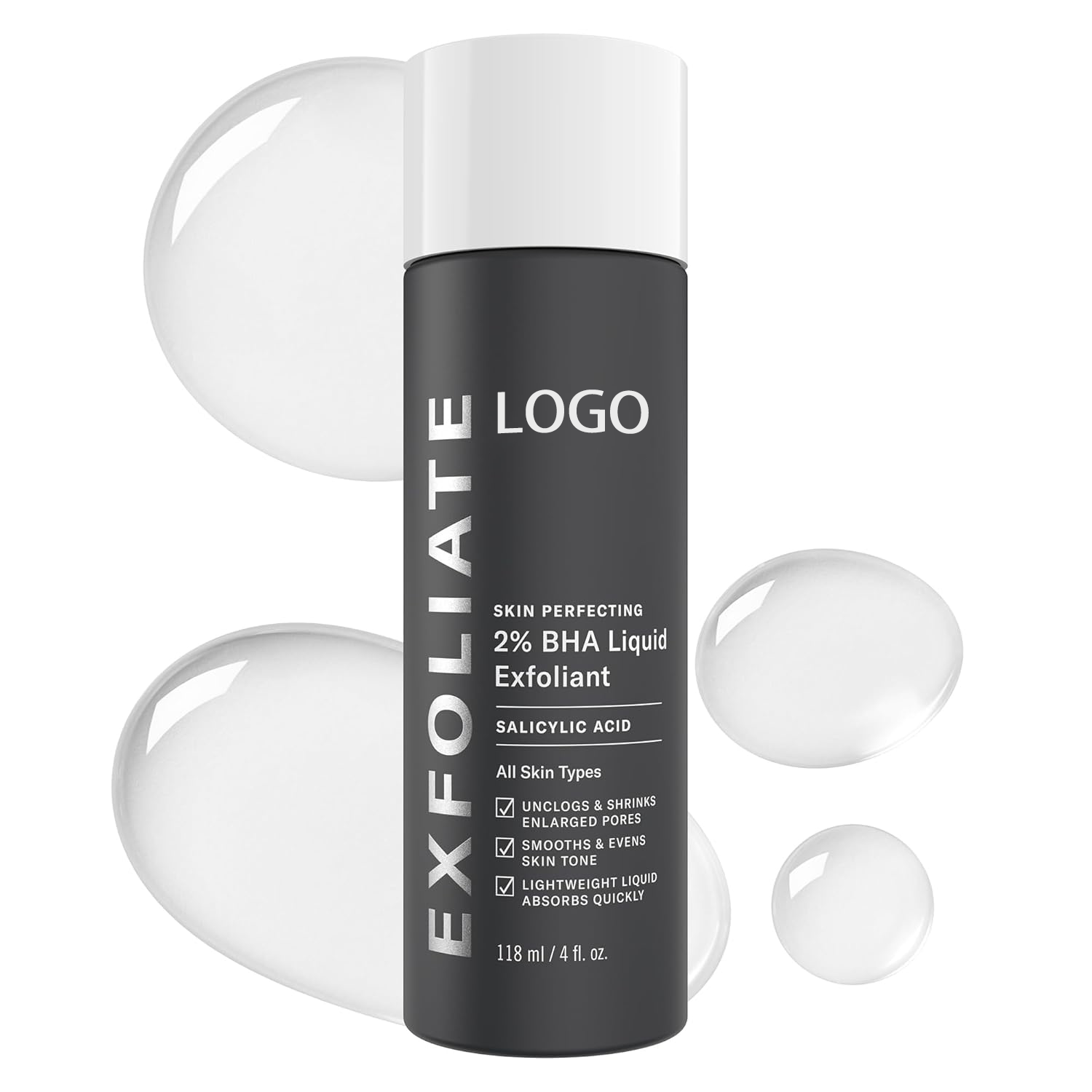 Oem/odm Private Label Hot Selling 2% Bha Liquid Salicylic Acid Face Serum Facial Care For Hydrating & Brightening Serum