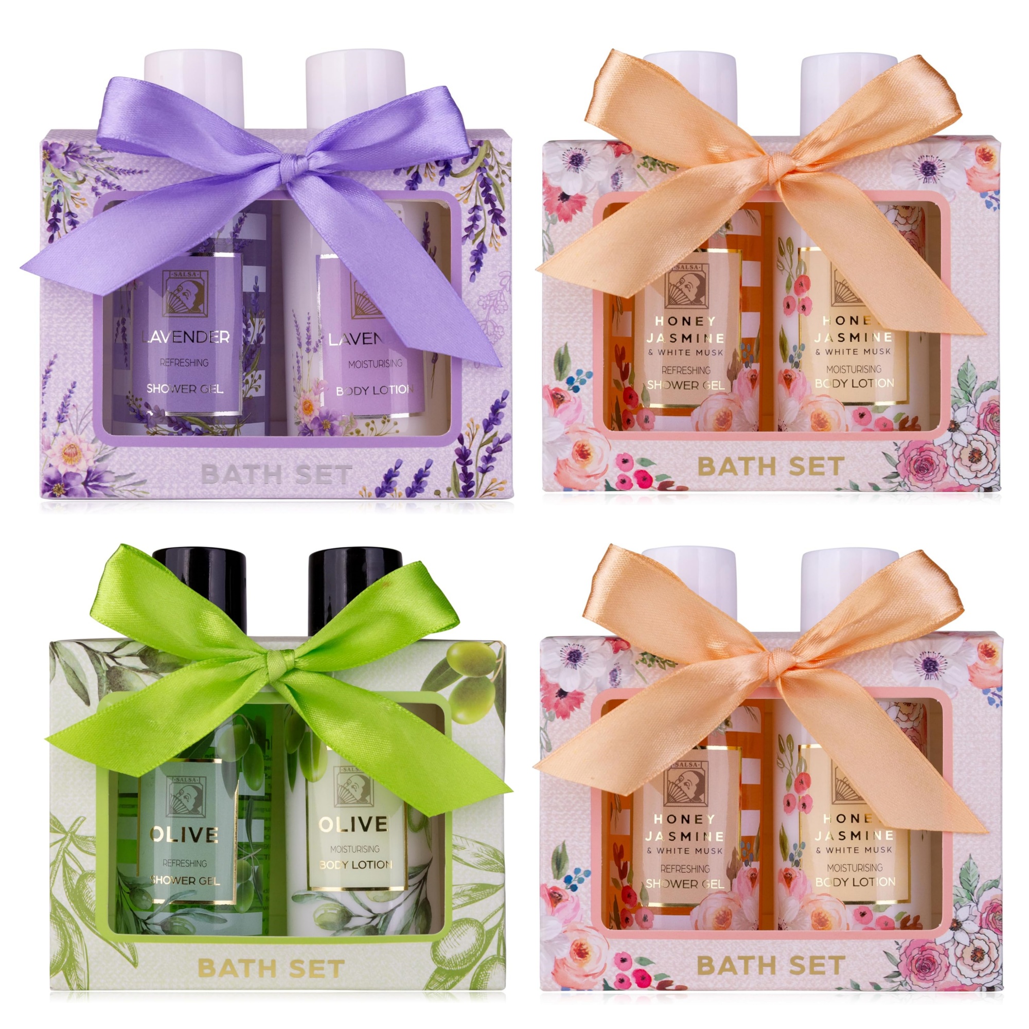 Private Label Perfect Mini Size Herbal Organic Moisturizing Bath Gift Set With Lavender Scent Shower Gel & Body Lotion