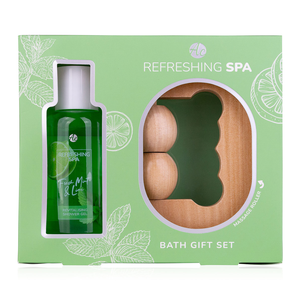 Oem Herbal Gel Fresh Mint Lime Citrus Orange Spa Gift Set Moisturizing Skin Care Soothing Relaxation Decorative Gift Box