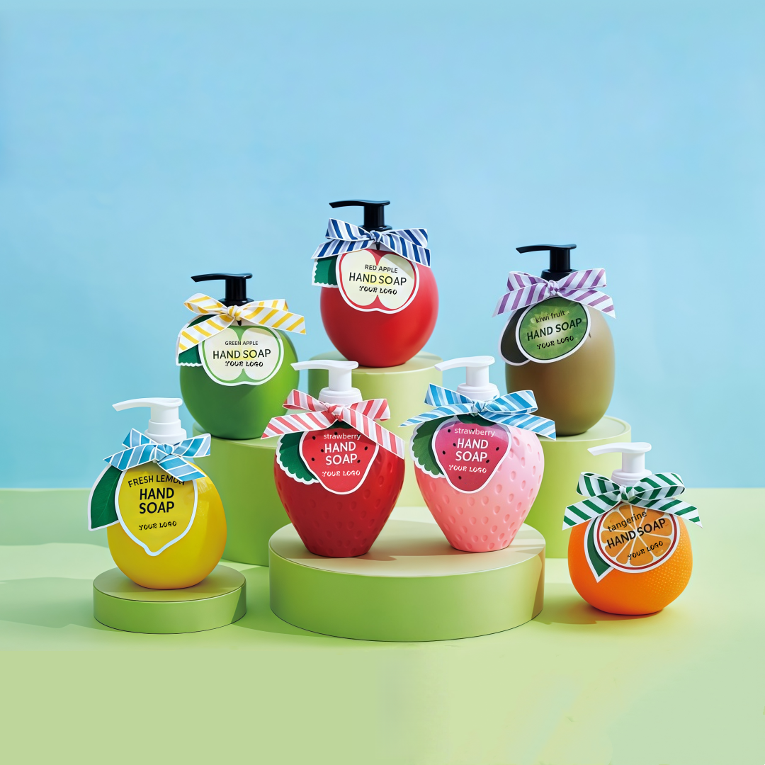 Private Label Fruit Fresh Strawberry Kids Cute Hand Soap Moisturizing Refilling Hand Soap In Gel Form Hand And Hand Cleanser