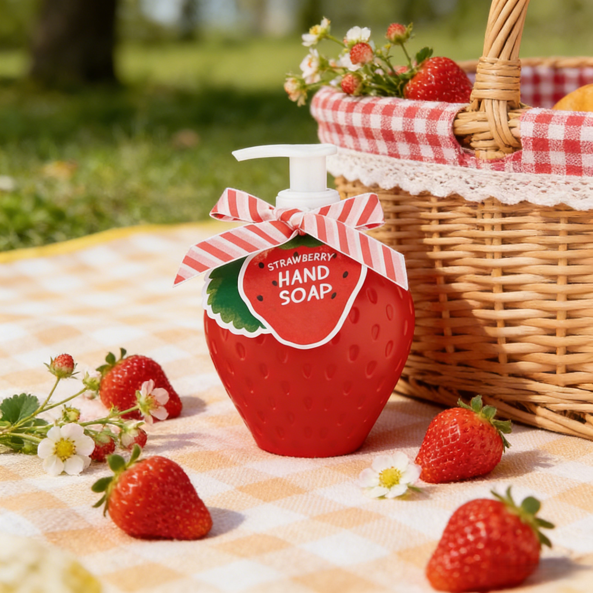 Private Label Fruit Fresh Strawberry Kids Cute Hand Soap Moisturizing Refilling Hand Soap In Gel Form Hand And Hand Cleanser
