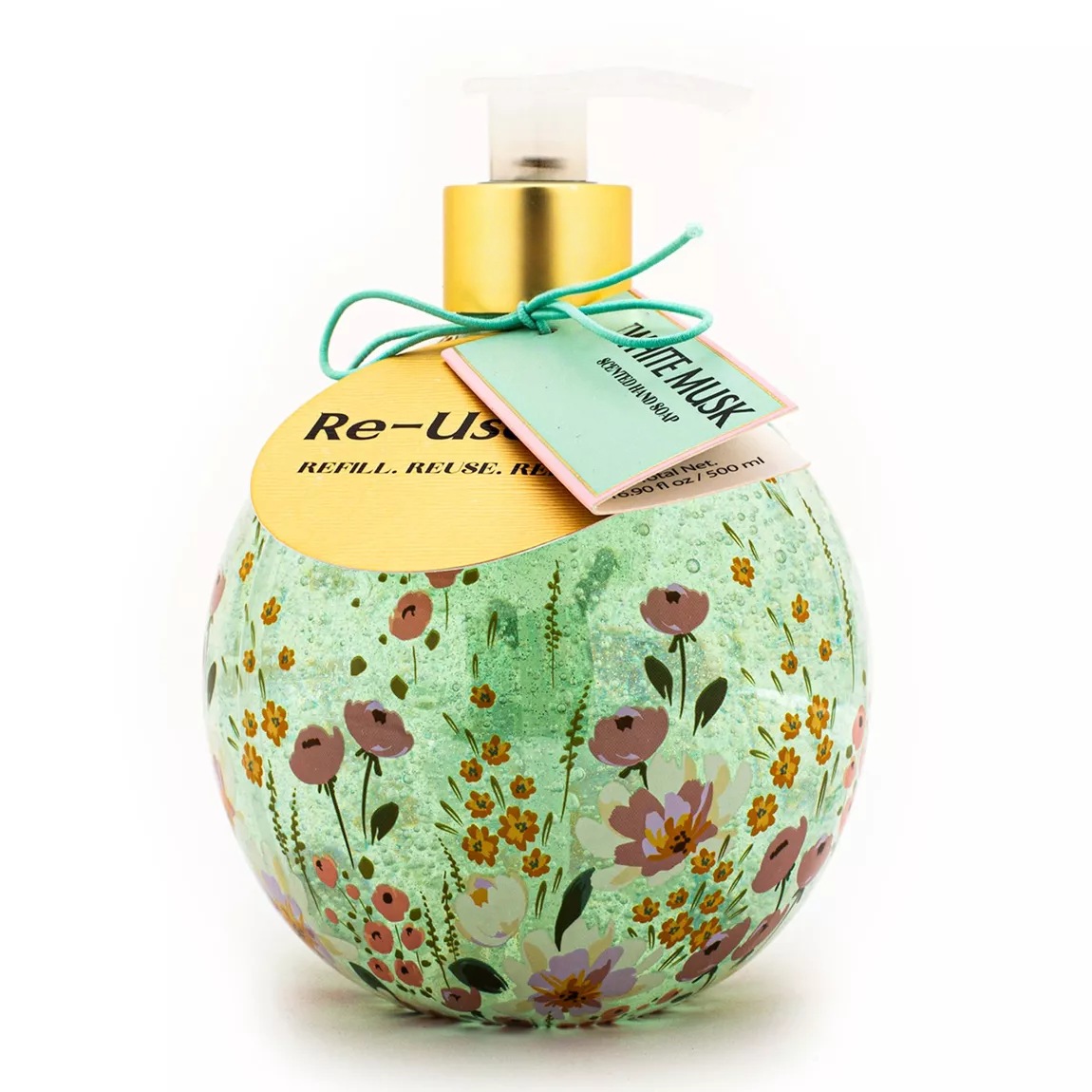 Oem Private Label Floral Blossom Hand Soap Refillable Dispenser Moisturizing Hand Gel Body Cleansing Liquid 500ml For Women All