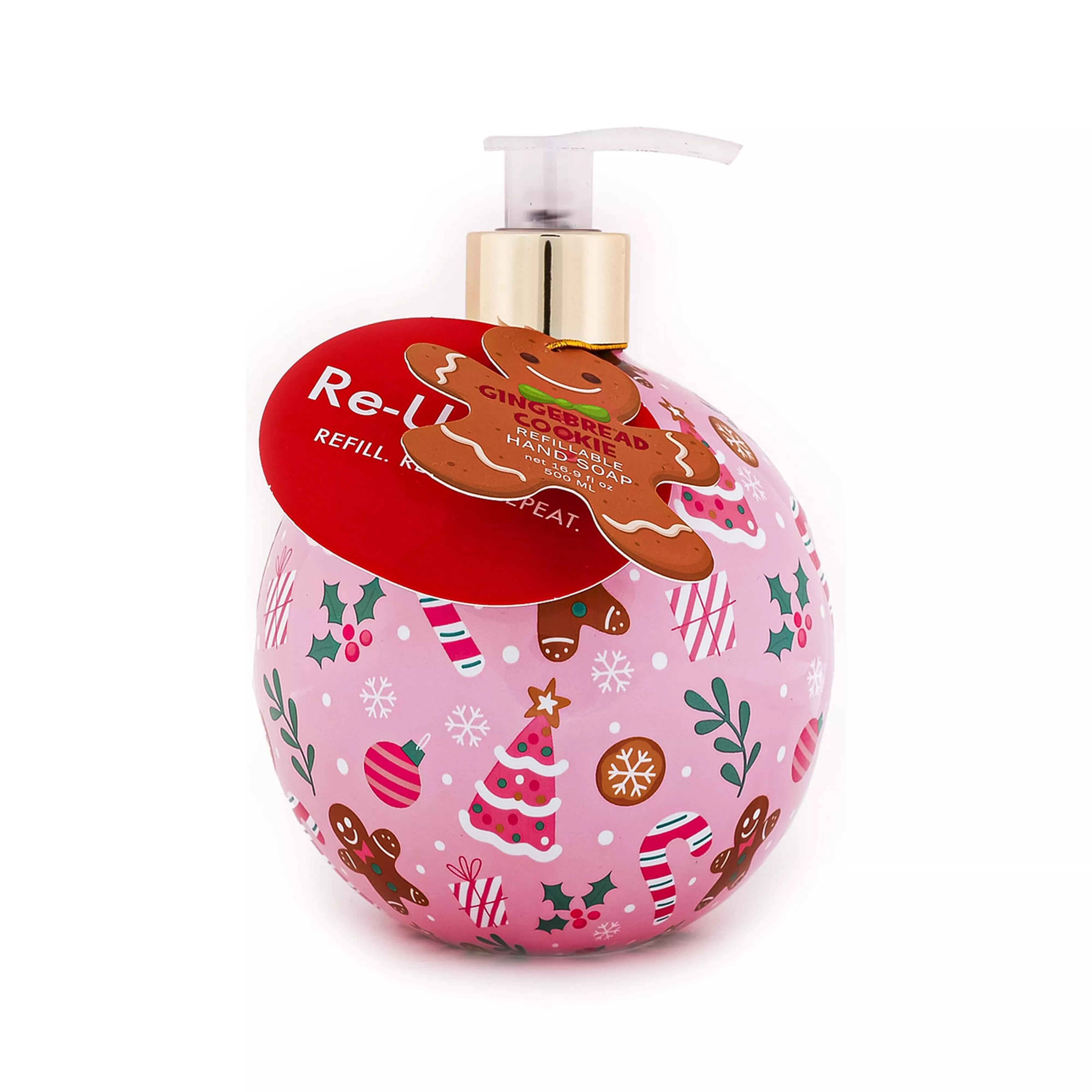 Oem Private Label Vegan Cherry Blossom Cake-shaped Hand Soap Refillable Dispenser Moisturizing Recyclable Hand Gel Liquid 500ml