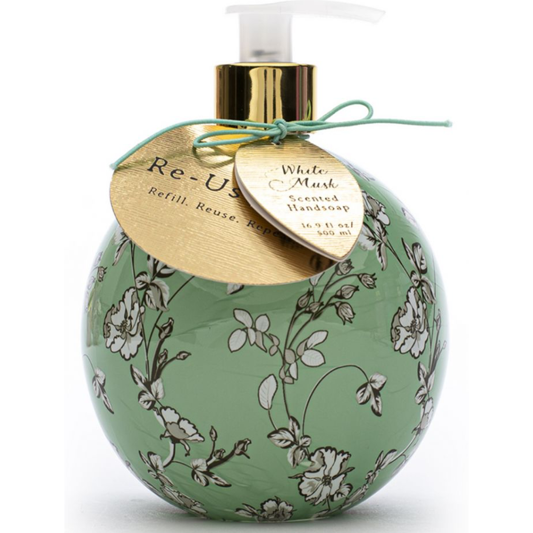 Oem Private Label Floral Blossom Hand Soap Refillable Dispenser Moisturizing Hand Gel Hand And Body Cleansing Liquid 500ml