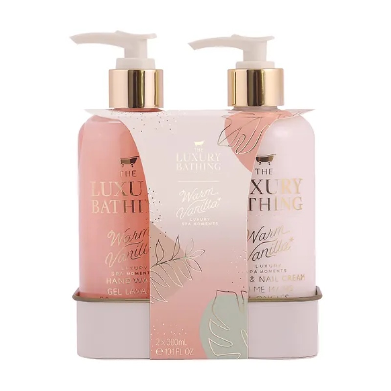 Private Label Luxury Body Care Set And Hand Duo,Body Wash &lotion,Bath Bomb,Hand Wash And Cream -warm Vanilla & Sweet Almond