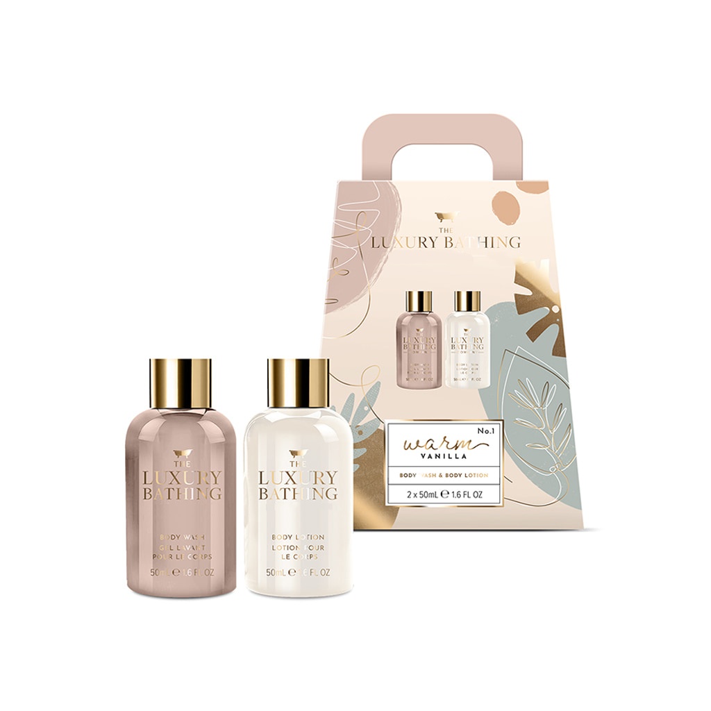 Private Label Luxury Organic Herbal Bathing Cracker Set Mini Body Duo European Style Body Wash Lotion Polisher-warm Vanilla