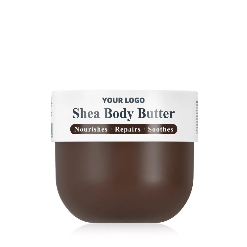 Oem Private Label Organic Shea Butter Cream Vegan Body Hydrating Nourishing Soothing Herbal Fragrance Centella Asiatica Enriched