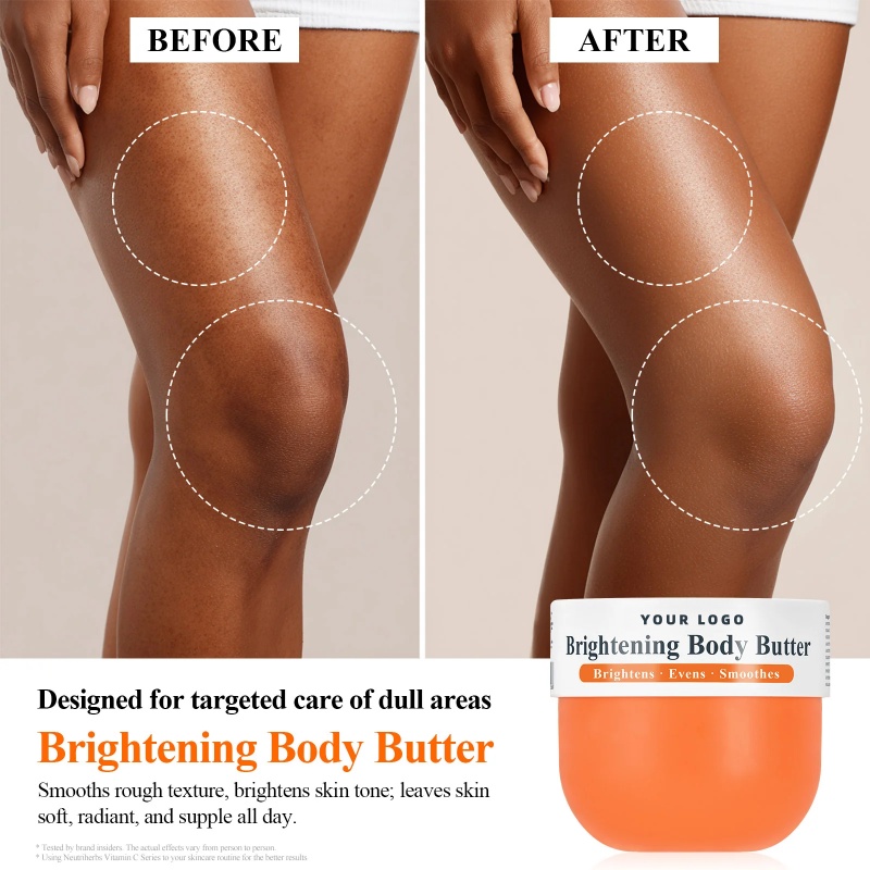Oem Private Label Organic Shea Butter Cream Vegan Body Lotion For Brigthening,Evening,Soothing Body Niacinamidel Enriched