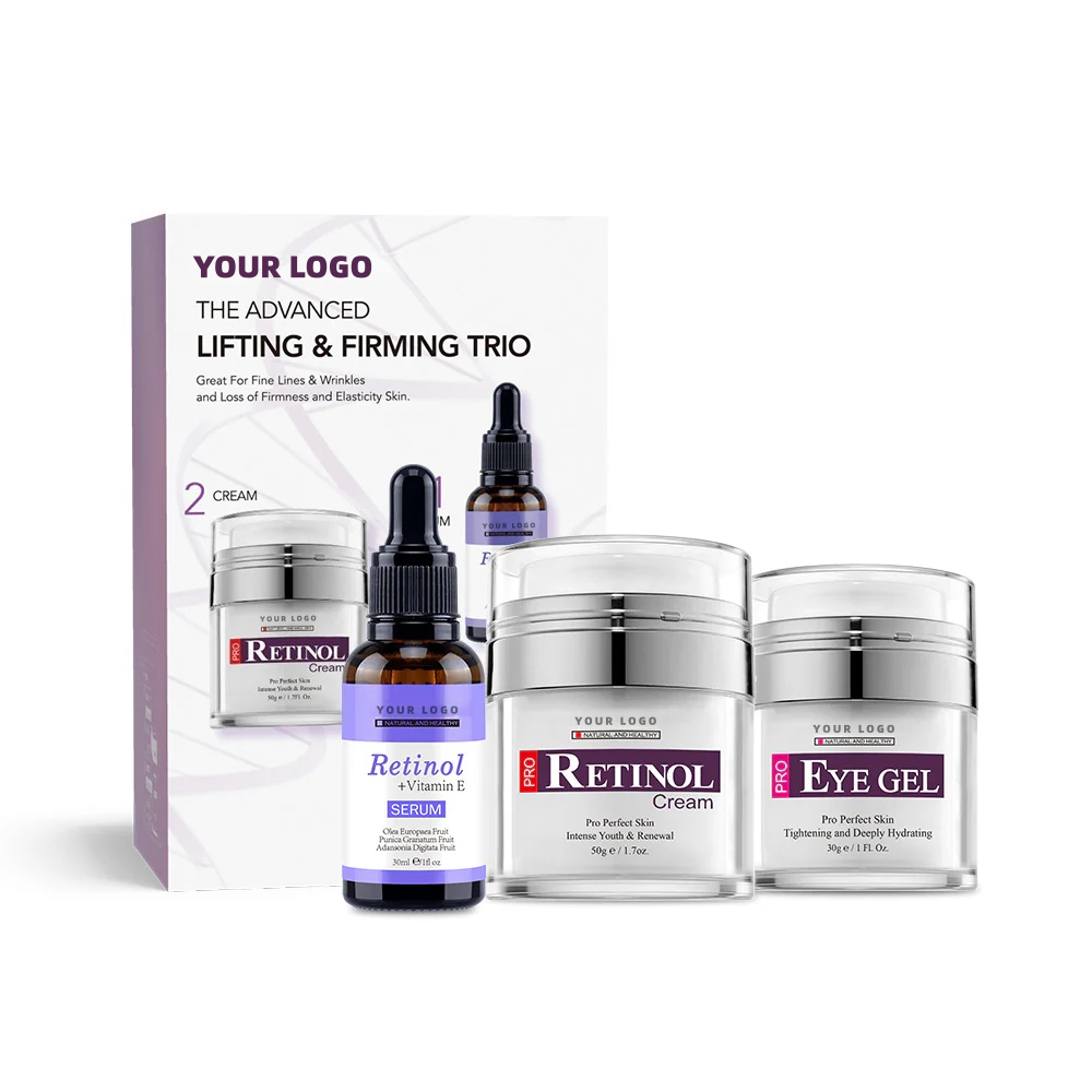 Private Label For & Collagen Set For Lifting Firming Anti-wrinkle-face Serum Eye Gel Face Cream (paraben-free Silicone-free)