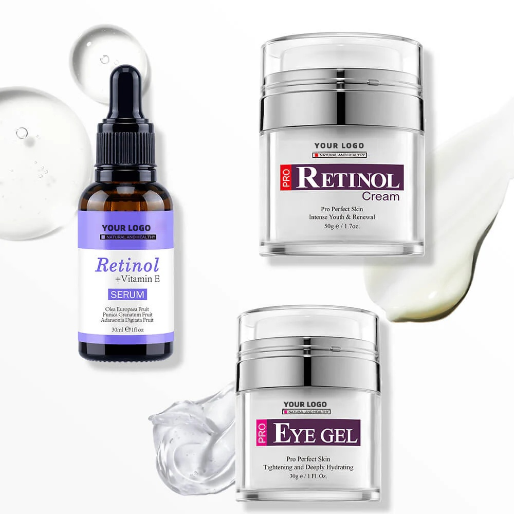 Private Label For & Collagen Set For Lifting Firming Anti-wrinkle-face Serum Eye Gel Face Cream (paraben-free Silicone-free)