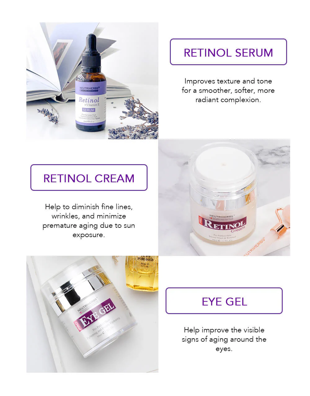 Private Label For & Collagen Set For Lifting Firming Anti-wrinkle-face Serum Eye Gel Face Cream (paraben-free Silicone-free)