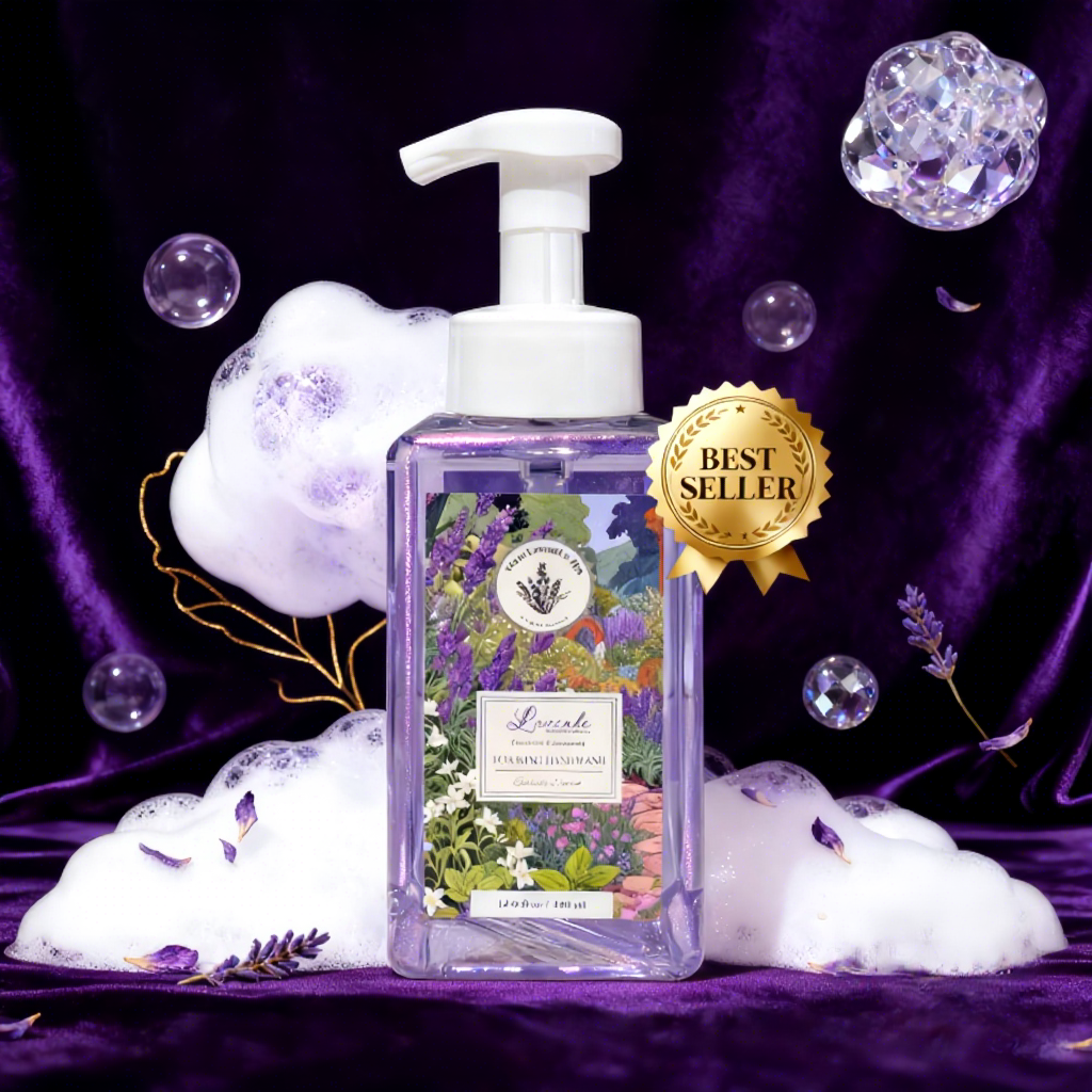 Natural Moisturizing Hand Soap For Dry Skin 440ml - Lavender Extract,Soothing & Non-greasy Hand Wash