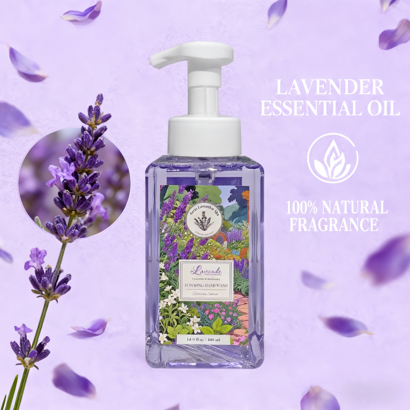 Natural Moisturizing Hand Soap For Dry Skin 440ml - Lavender Extract,Soothing & Non-greasy Hand Wash