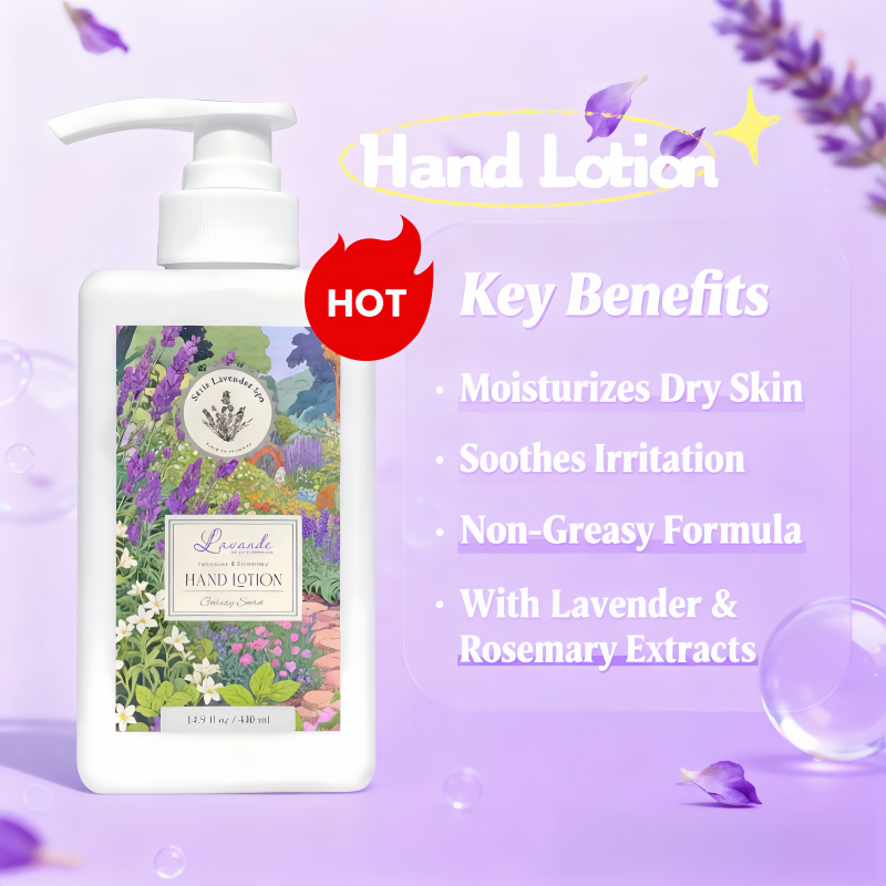 Vegan Moisturizing Non-greasy Hand Cream & Lotion For All Skin Types 400ml-soothing Lavender With Basic Cleaning