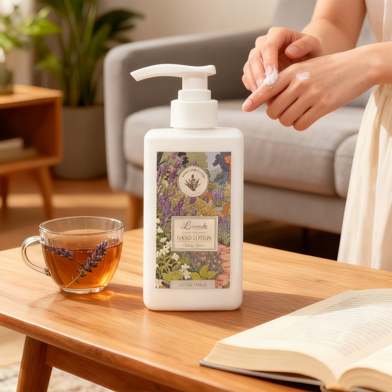 Vegan Moisturizing Non-greasy Hand Cream & Lotion For All Skin Types 400ml-soothing Lavender With Basic Cleaning