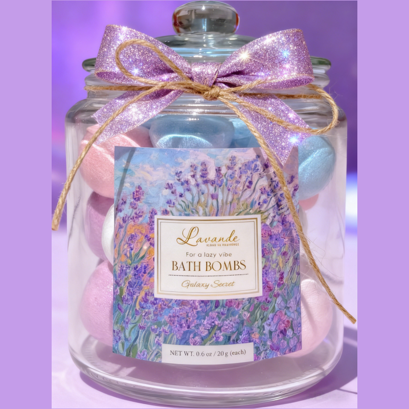 Lavender Luxury Moisturizing Bath For Natural Relaxing Mood-lifting Gift Set Essential Oil Bulk Organic Wholesale Bath Fizzies