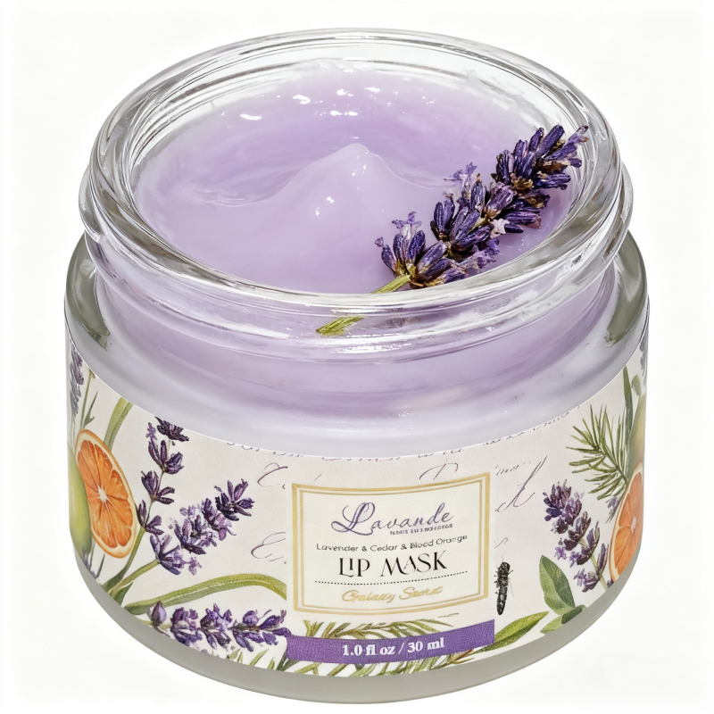 Moisturizing Overnight Lip Care Mask | Anti-chapped Nourishing Repair Balm | Lavender Scented Lip Mask