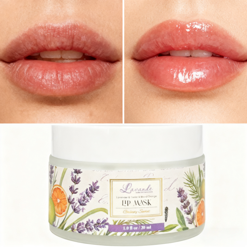 Moisturizing Overnight Lip Care Mask | Anti-chapped Nourishing Repair Balm | Lavender Scented Lip Mask