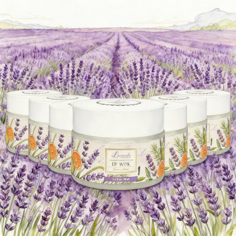 Moisturizing Overnight Lip Care Mask | Anti-chapped Nourishing Repair Balm | Lavender Scented Lip Mask
