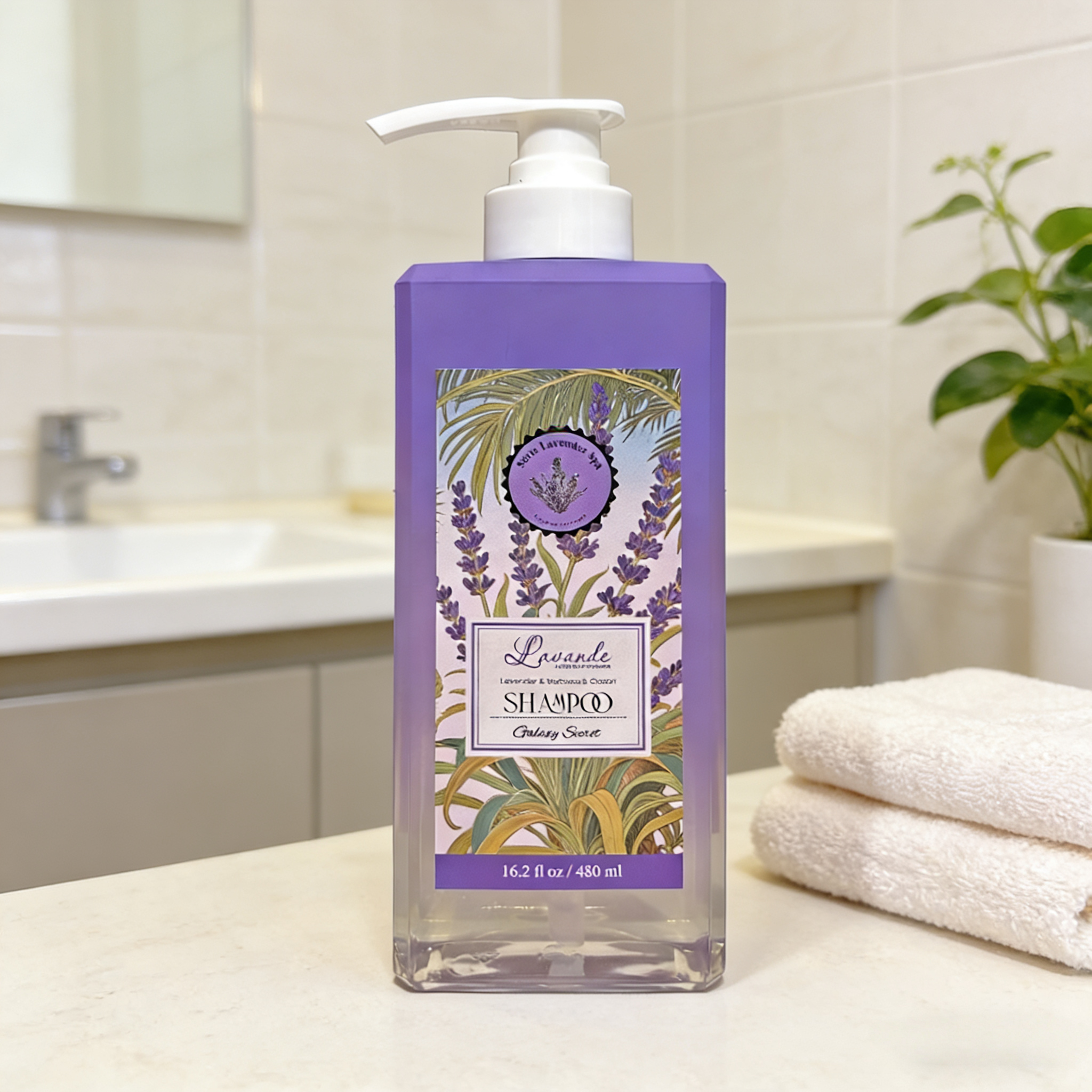 Natural Organic Hair Wash For Dry Hair Moisturizing Oem Private Label 480ml Lavender Shampoo