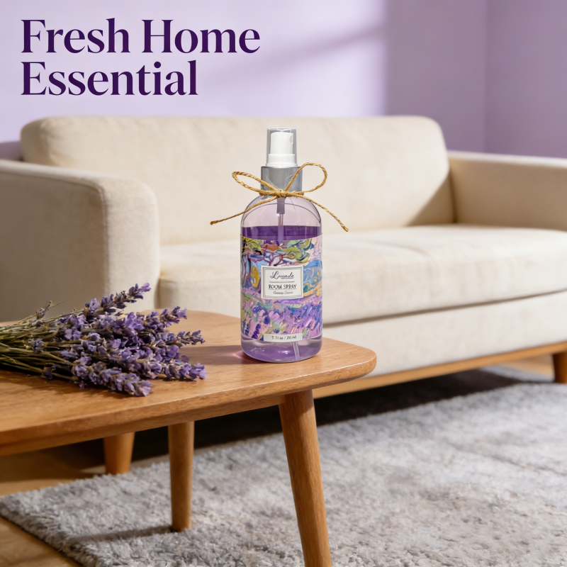 Eco-friendly Air Freshener Odor Eliminator Oem Private Label 210ml Home Car Lavender Room Spray