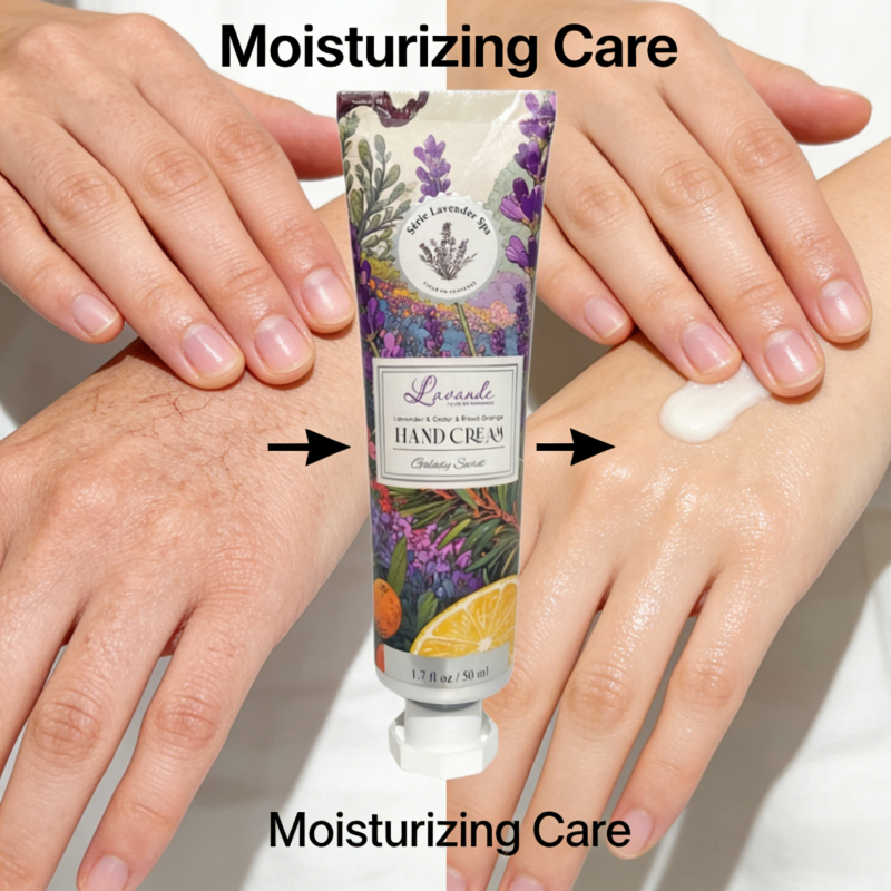 Premium Moisturizing Skin Care Cream For Daily Hydration 50ml Lavender Hand Cream