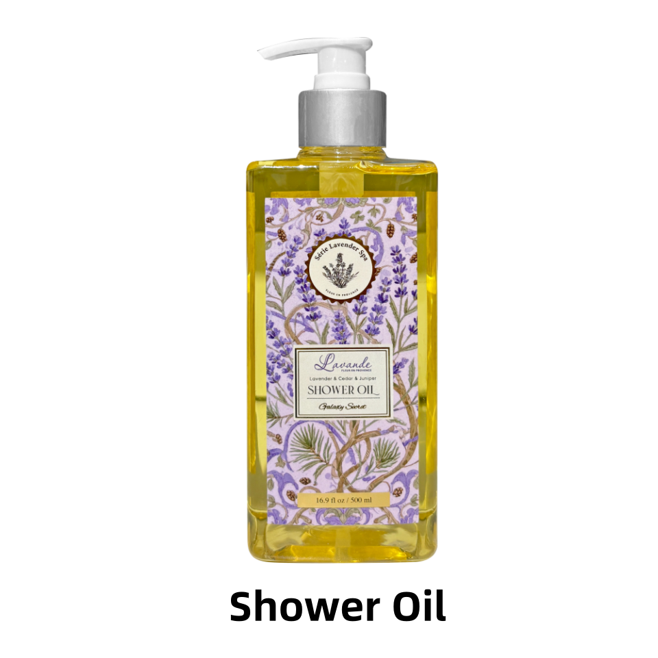 Private Label Relaxing Bath Oil With Long-lasting Fragrance 500ml Lavender Shower Oil