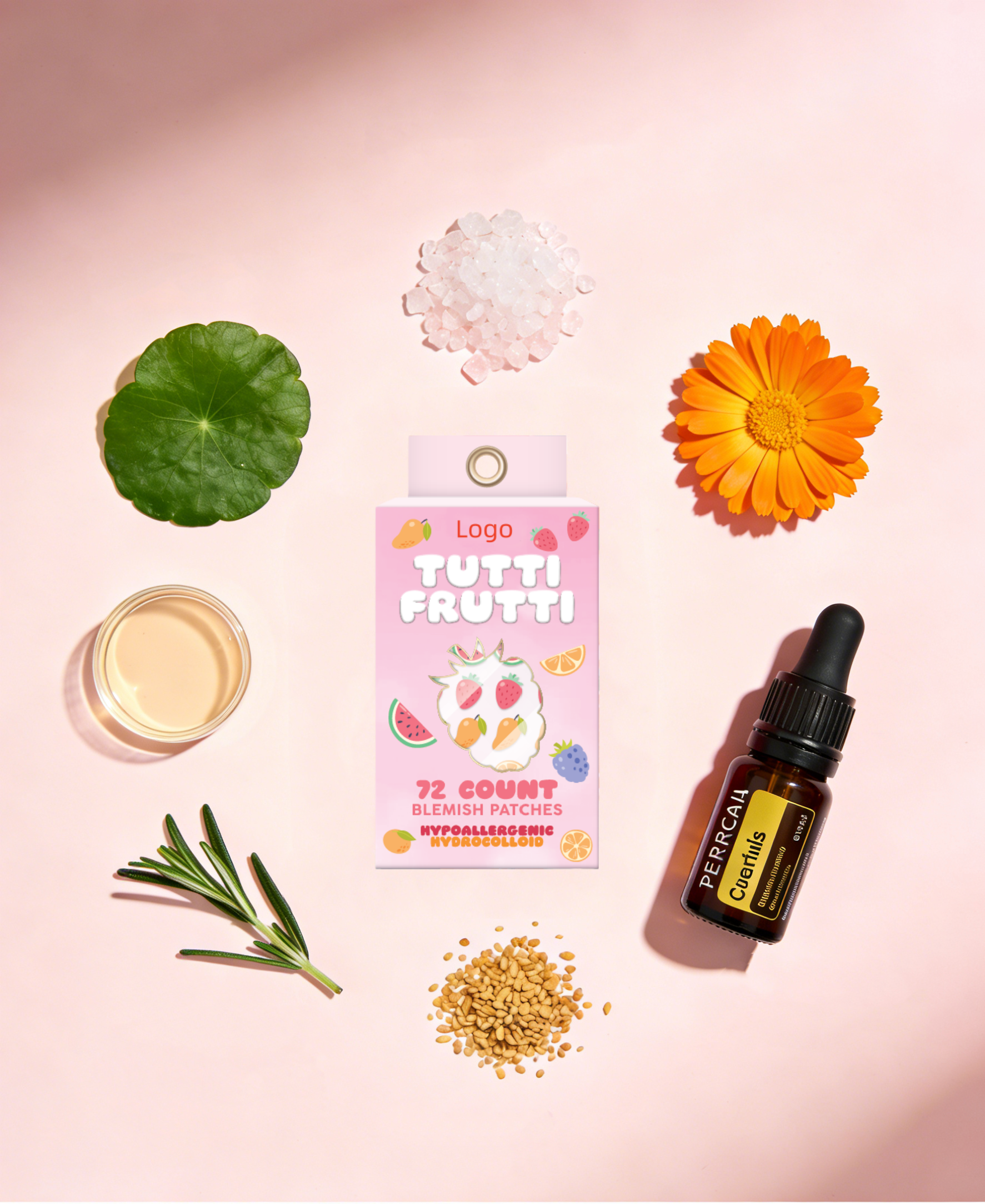 Oem/odm Cute 6 Fruits Design Blemish Pimple Patches,Invisible Spot Sticker With Tea Tree Oil Acne Care Patch