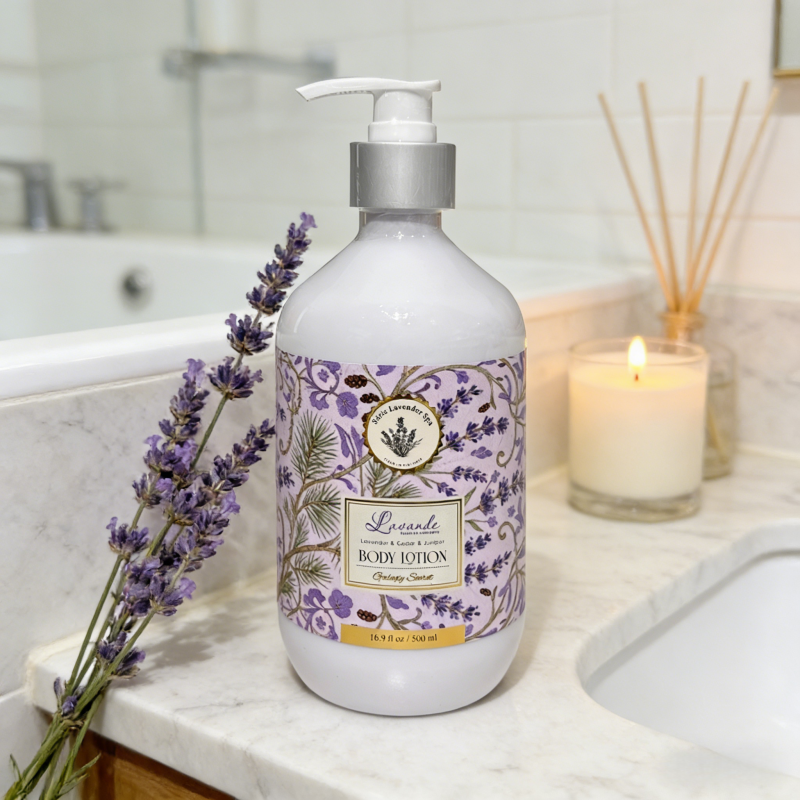 Long-lasting Fragrance Hydrating 500ml Lavender Body Lotion