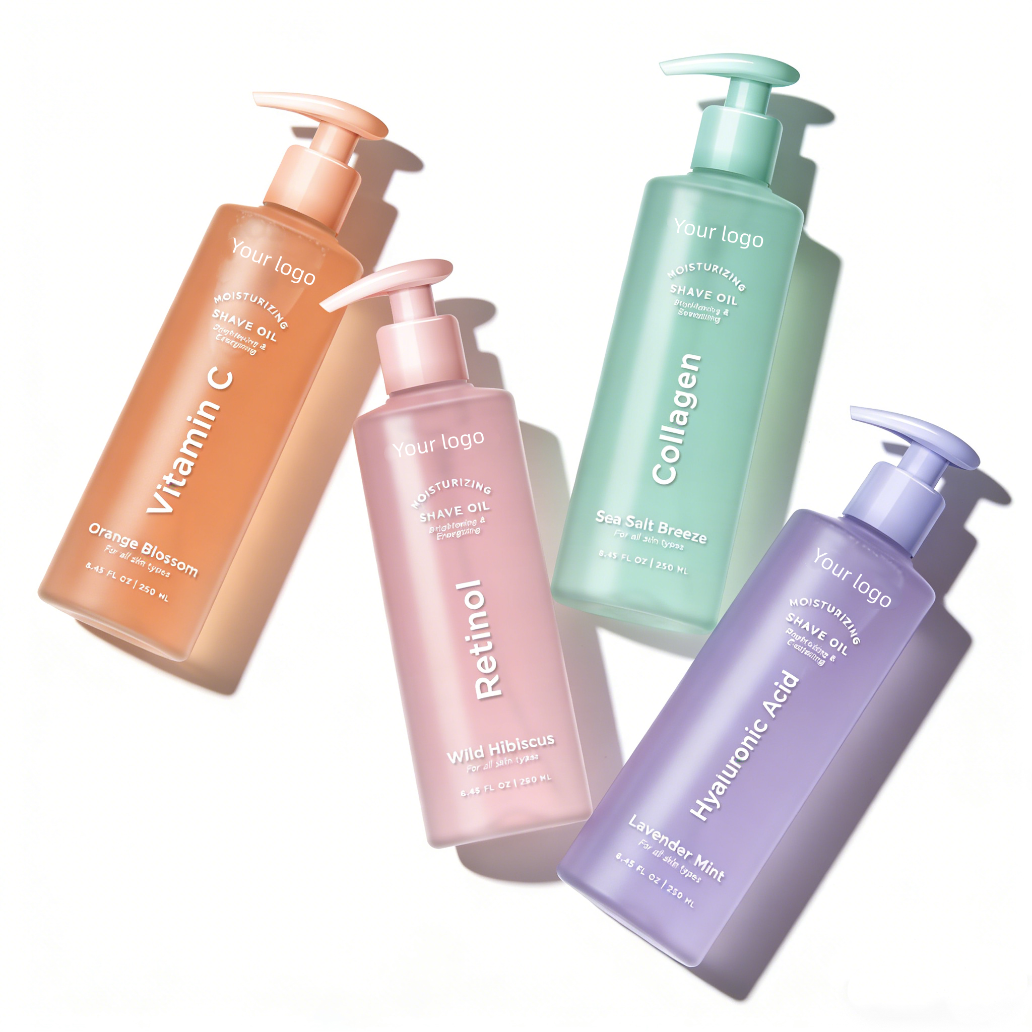 Oem & Odm Private Label Vitamin C Collagen Hyaluronic Acid Whitening Moisturizing Liquid Facial Cleanser Oil Control Nourishing