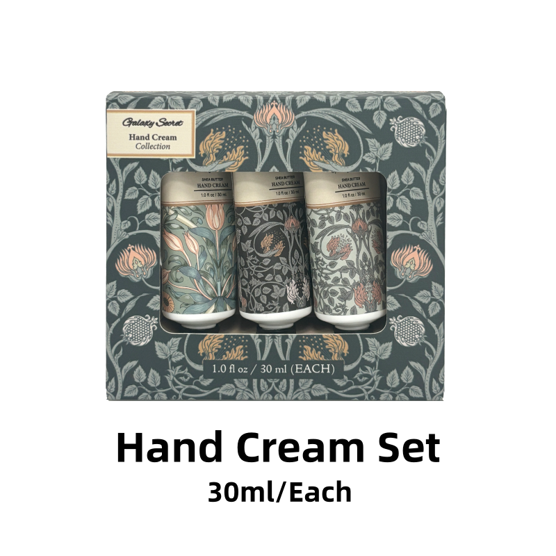 Enchanting Flower Gift Set 30ml Travel-size Hand Cream Natural Glycerin Shea Butter-luxury Floral Box For Soft Hydrated Hands