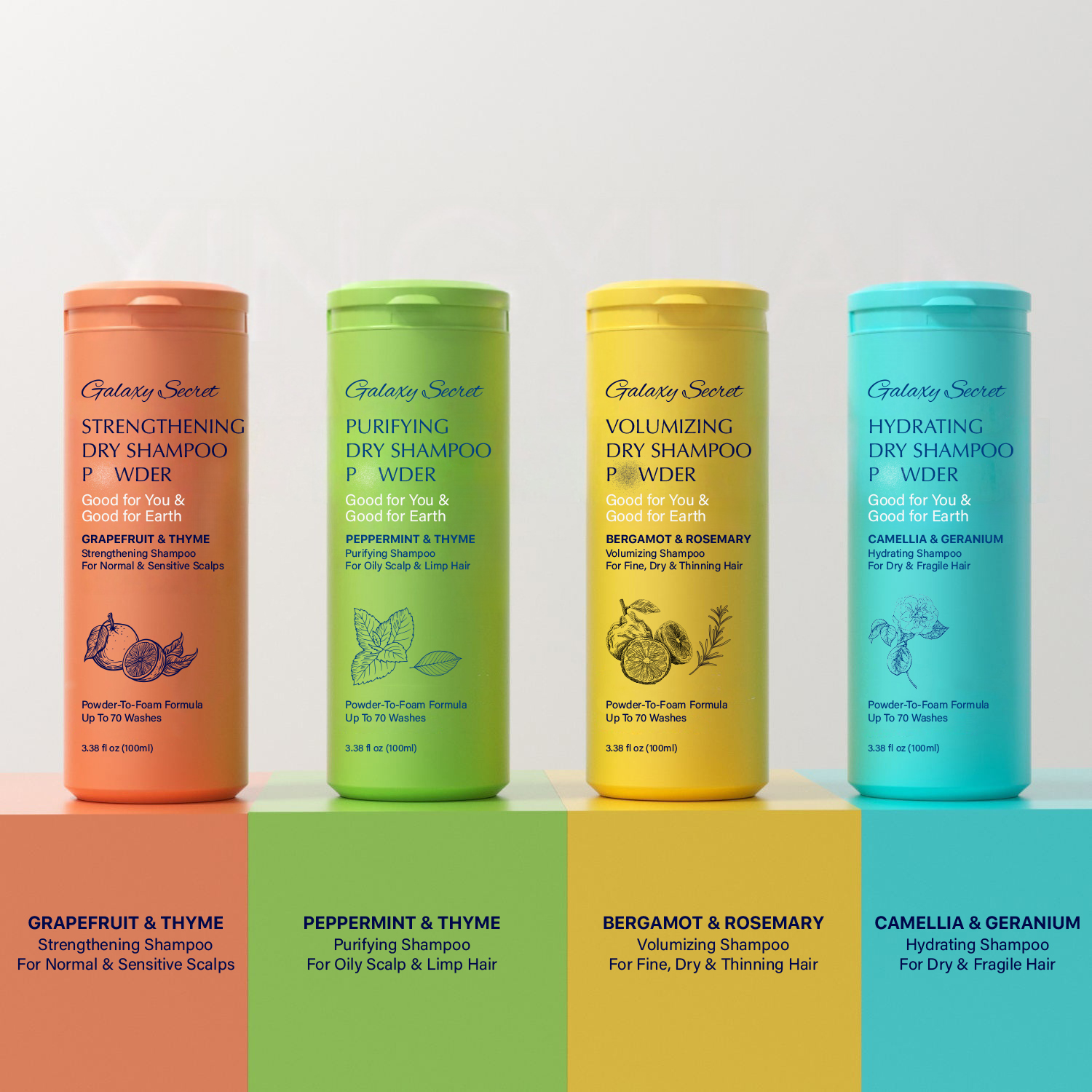 Galaxy Oem/odm Repairing Hydrating Moisturizing Strengthening Purifying Concentrated Shampoo Powder For Dry Normal Sensitive