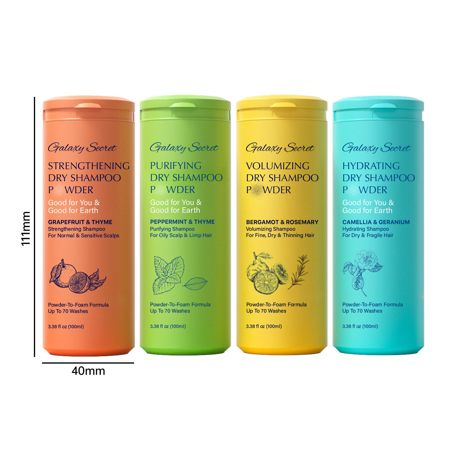 Galaxy Oem/odm Repairing Hydrating Moisturizing Strengthening Purifying Concentrated Shampoo Powder For Dry Normal Sensitive