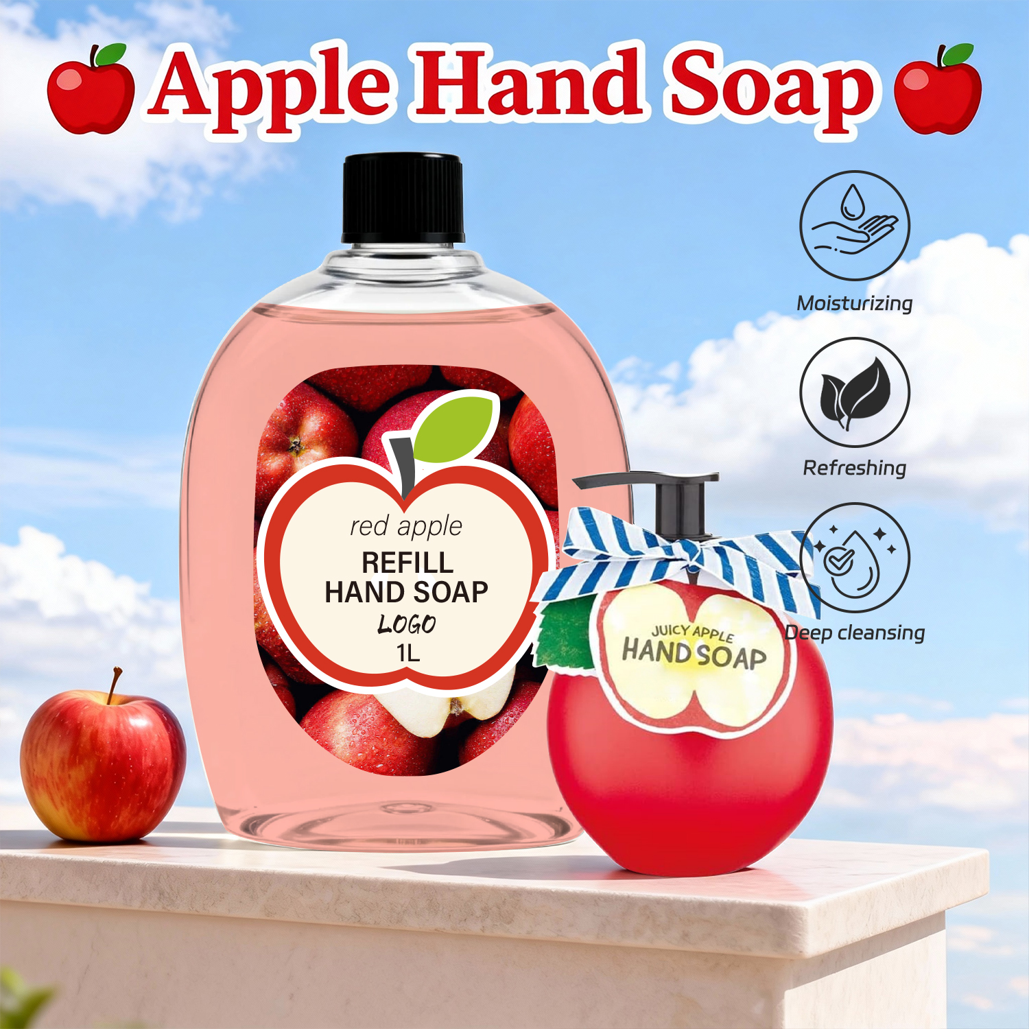 Oem Wholesale Factory Big Refill Pack Private Label Organic Fruit Natural Liquid Transparent Highly Effective Moisturizing Soap