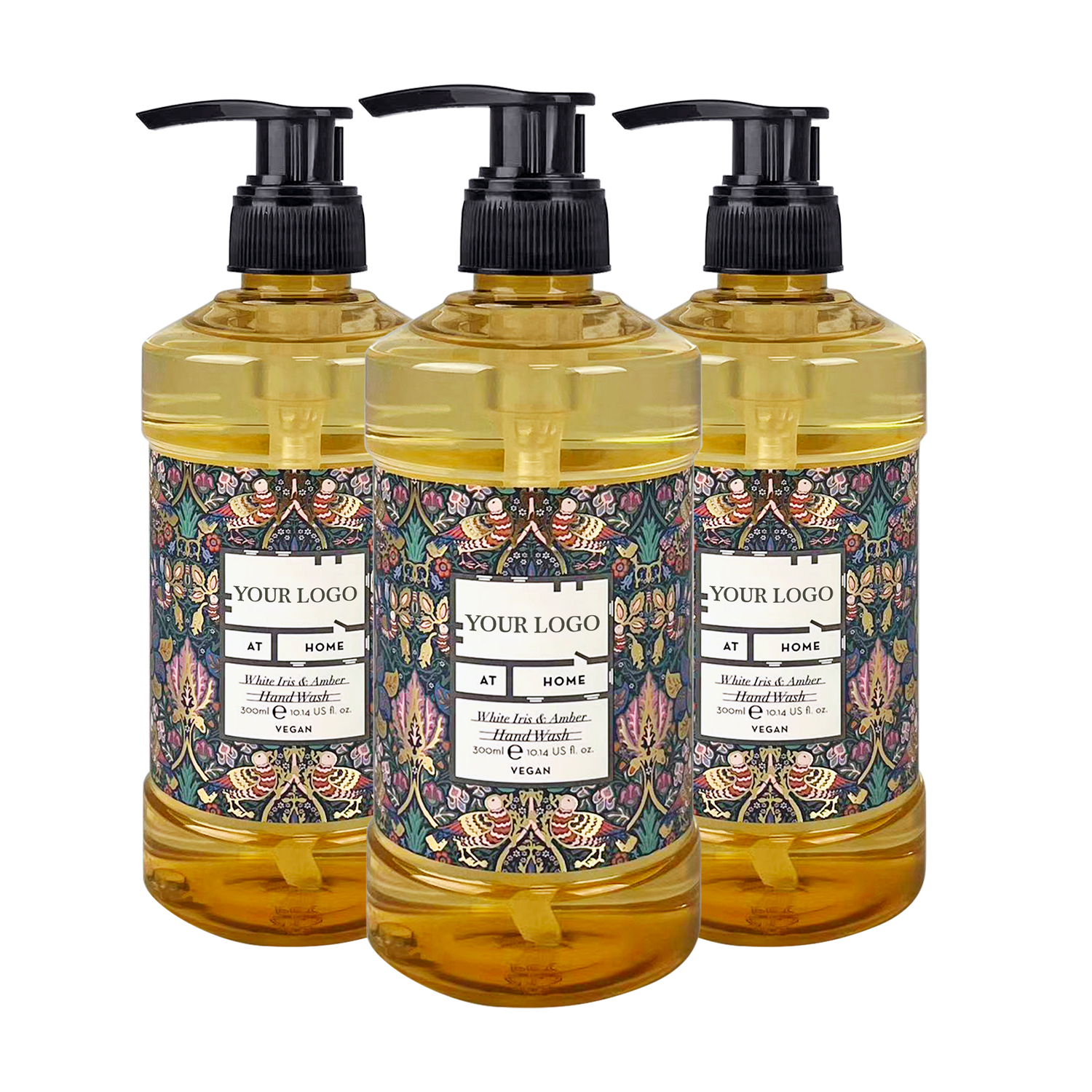 Oem Wholesale Vegan 300ml Cruelty-free Foaming Cleansing And Moisturizing Body & Hand Wash With Nautre Element For Daily Use