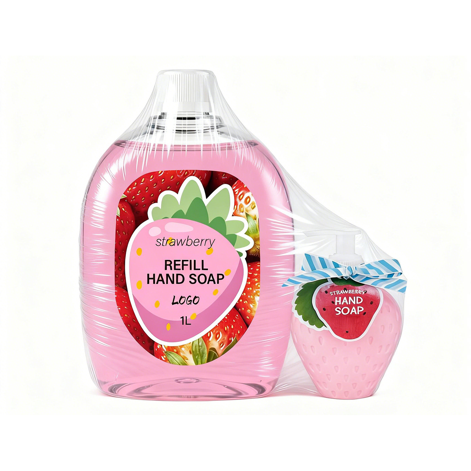 Oem Wholesale Factory Big Refill Pack Private Label Organic Fruit Natural Liquid Transparent Moisturizing Deep Cleansing Soap
