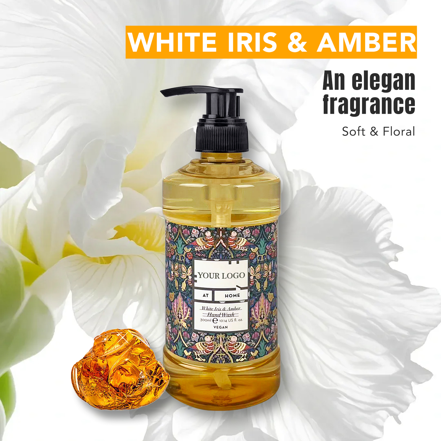 Oem Wholesale 300ml Vegan Cruelty-free Foaming Cleansing And Moisturizing Hand Wash With Nautre Element For Daily Use