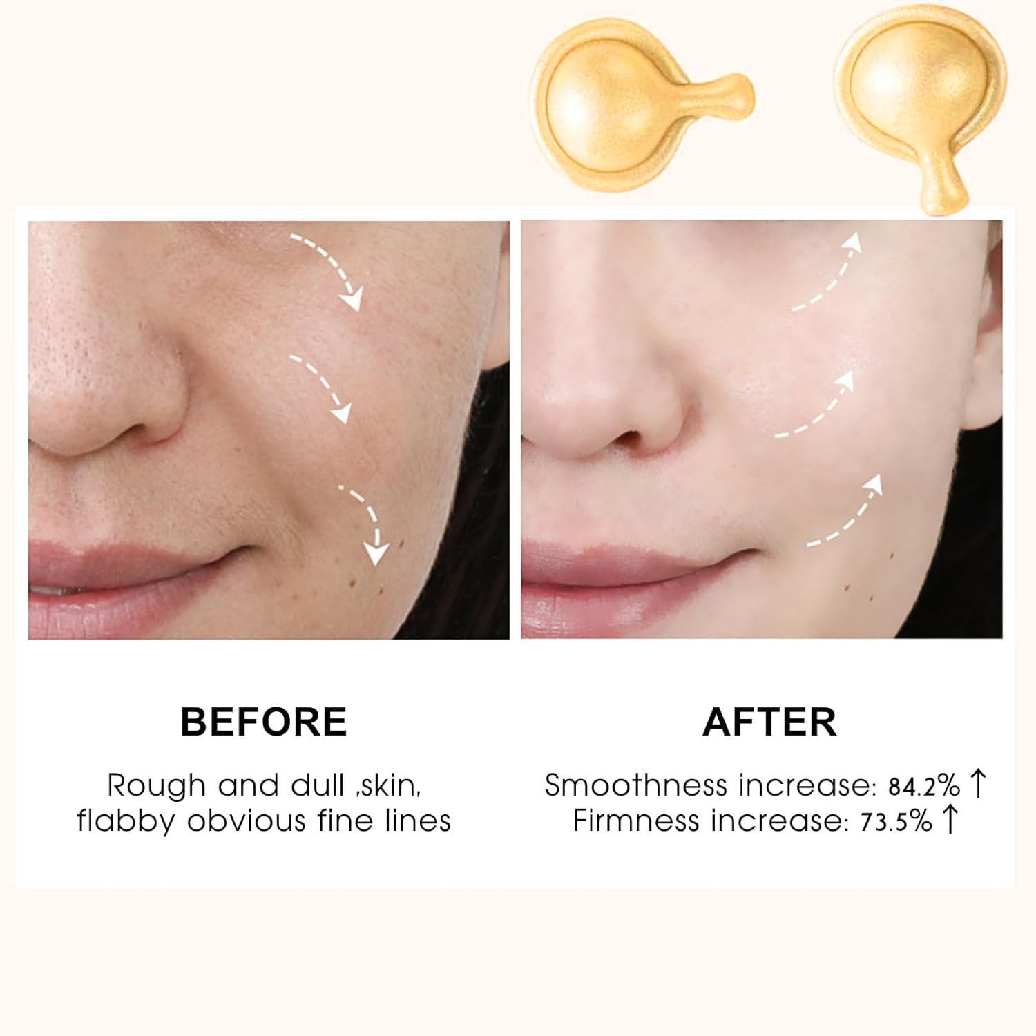 Oem Wholesale Skin Firming Capsule Serum With Vitamin C Hyaluronic Acid Niacinamiden Essence Capsule
