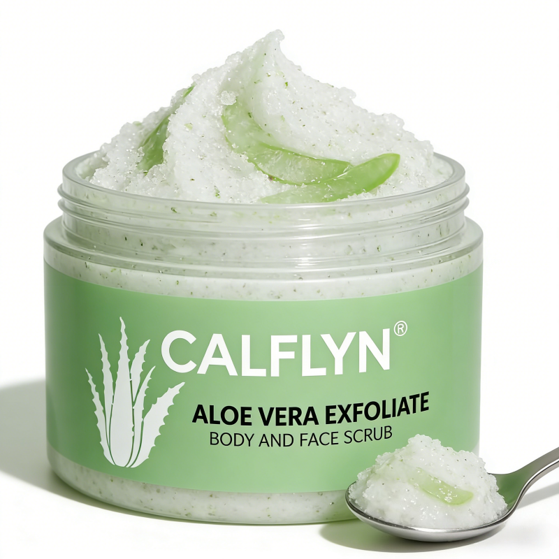 Oem Aloe Vera Exfoliate Scrub 150g Natural Body And Face Gentle Exfoliating Scrub Moisturizing Soothing Skin Care