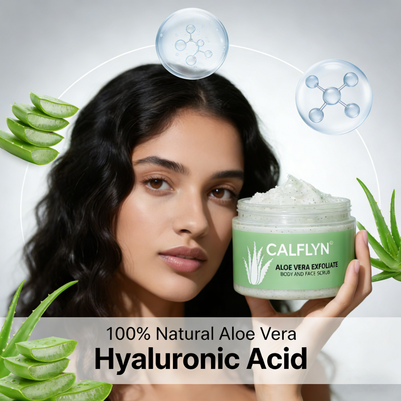 Oem Aloe Vera Exfoliate Scrub 150g Natural Body And Face Gentle Exfoliating Scrub Moisturizing Soothing Skin Care