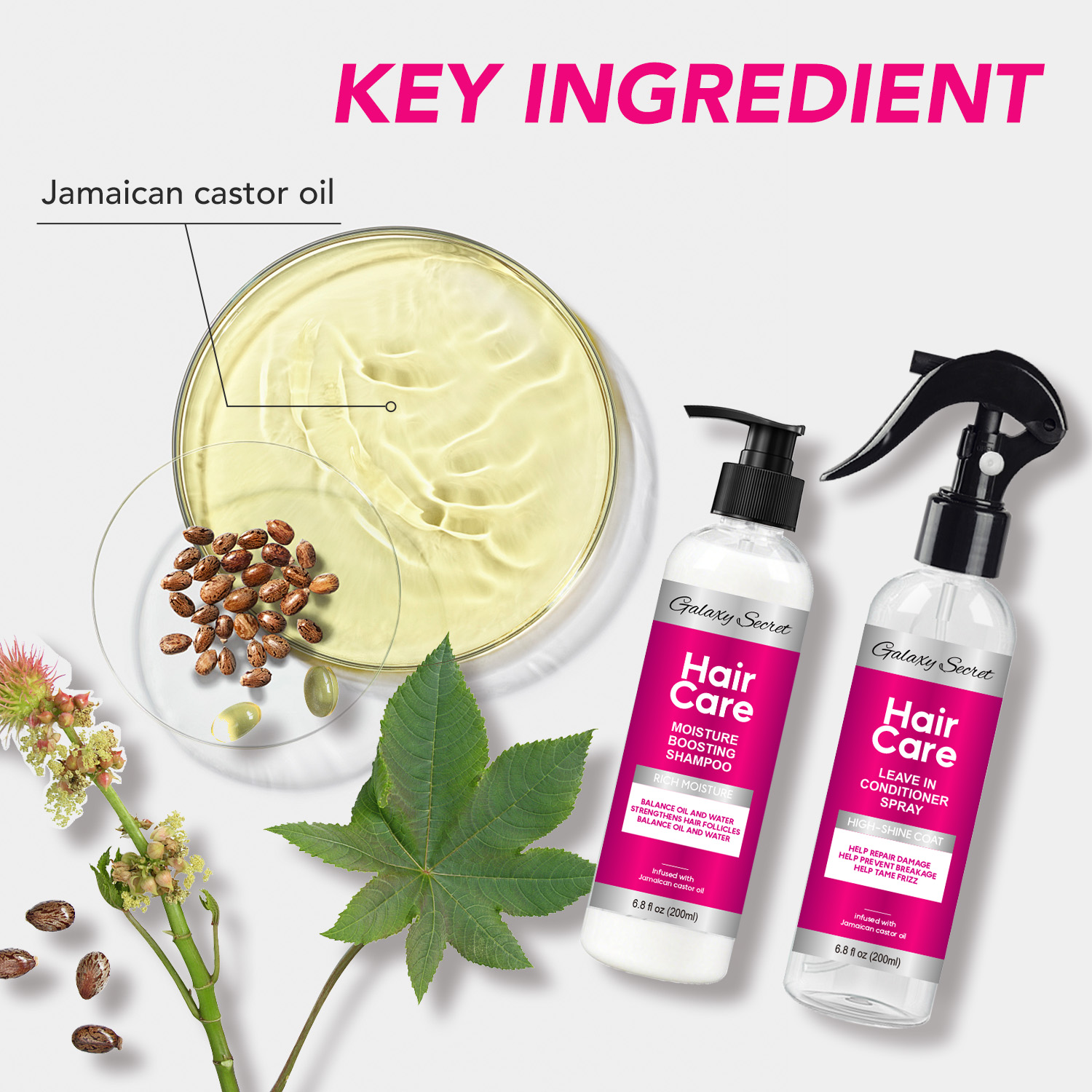 Oem Private Label Treatment Spray Private Label 200ml Refreshing Hair-repairing Leave-in Conditioner Prevents Split Ends