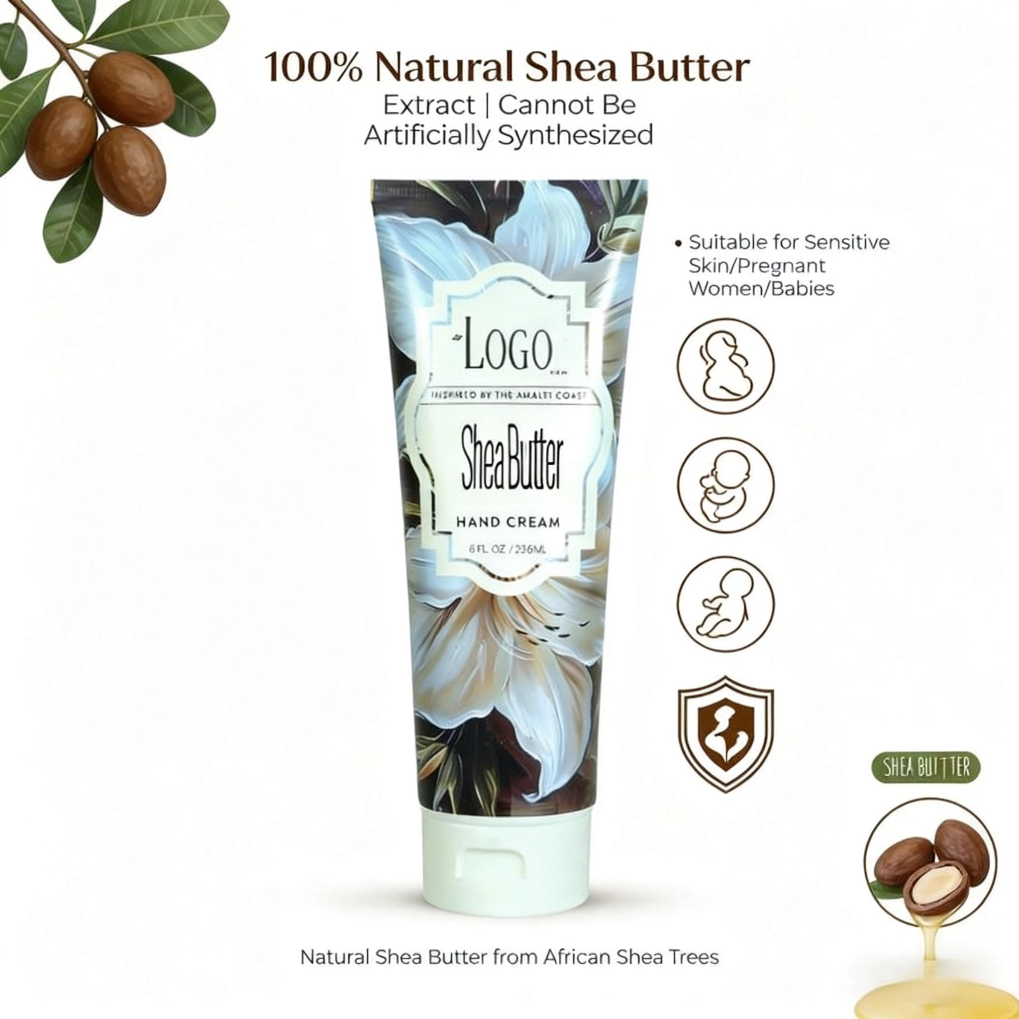Oem Herbal Organic Shea Butter Nourishing Hand Cream-deep Moisturizing Lotion For Dry & Sensitive Skin Pregnant Women