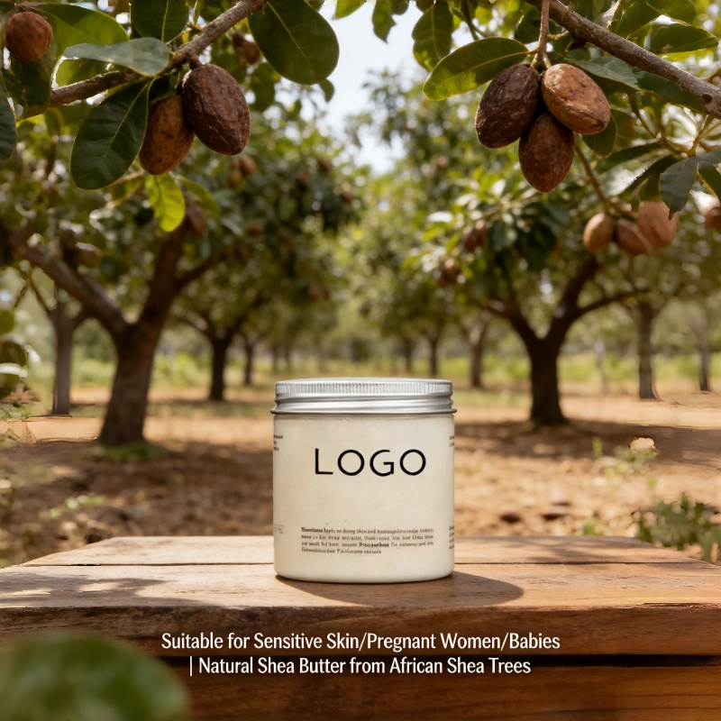 Organic Shea Butter With Vitamin E & Coconut-deep Moisturizing Body Scrub For Dry/sensitive Skin & Pregnant Women