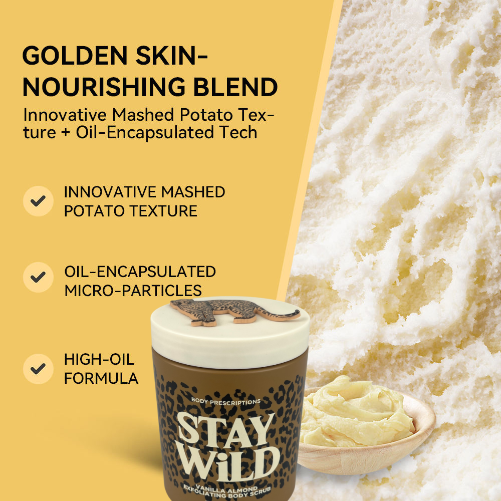 Oem Odm Private Label Stay Wild Sugar Scrub Natural Exfoliating Body Scrub Hot Selling Exfoliating Body Use Spa Scrub