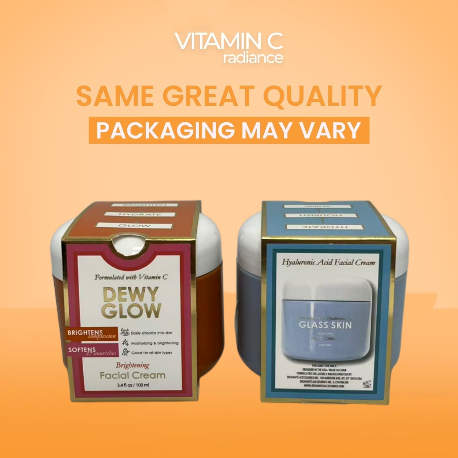 Oem/odm Facial Vitamin C Hyaluronic Acid Moisturizer Private Label Whitening Face Cream