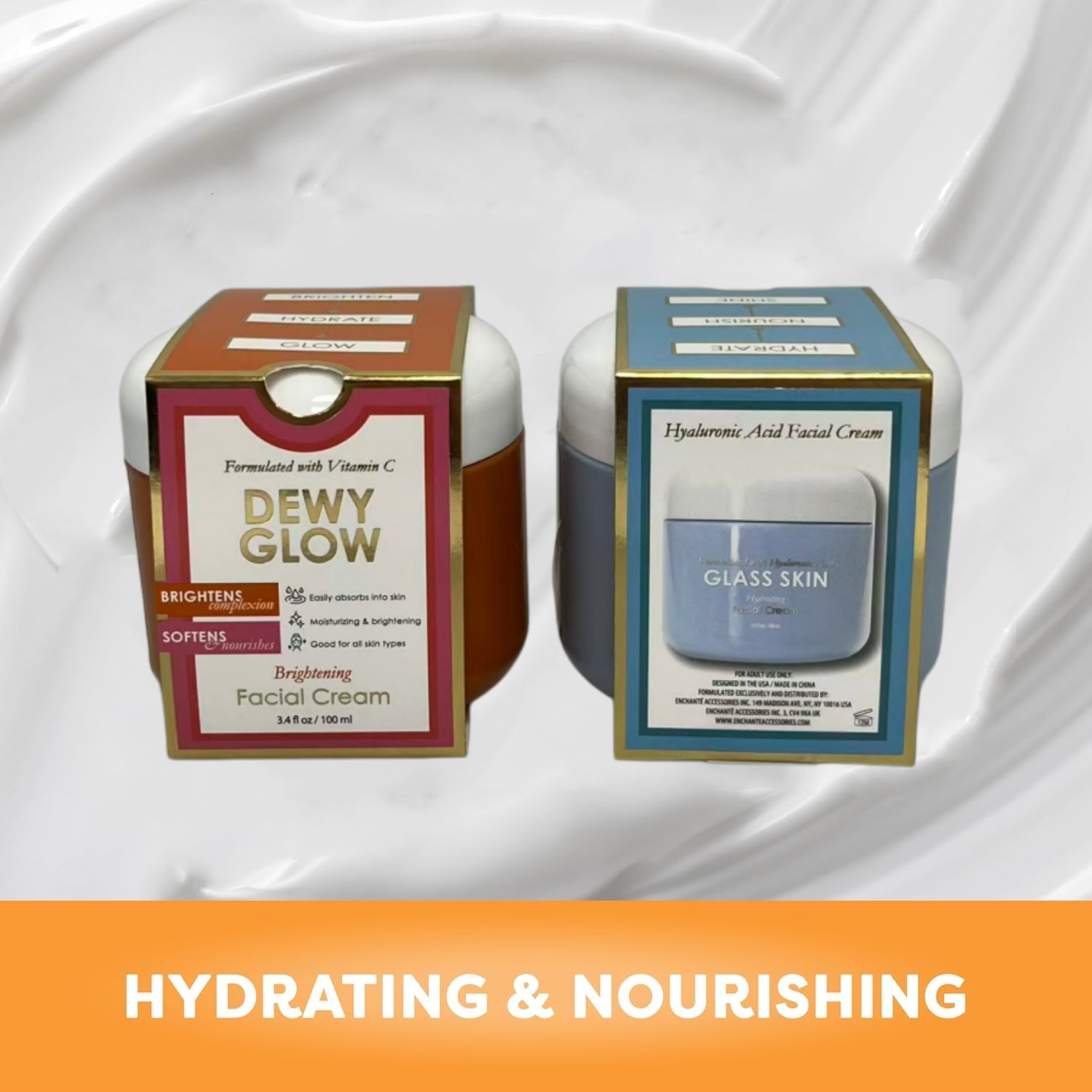 Oem/odm Facial Vitamin C Hyaluronic Acid Moisturizer Private Label Whitening Face Cream