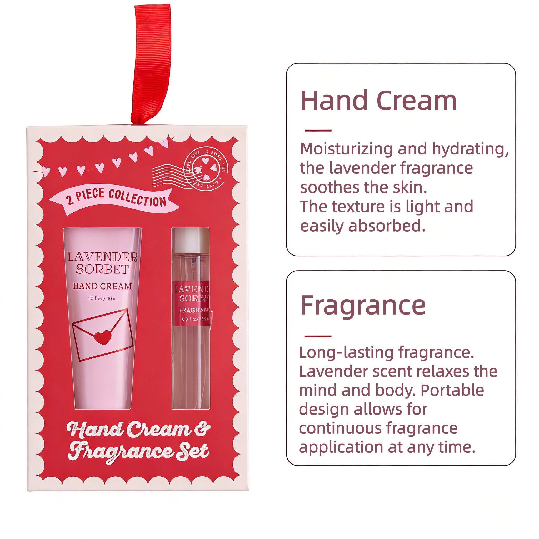 Wholesale Private Label Love Vitamin C Moisturizing Hydrating Skin Care Hand Cream And Fragrance Gift Set