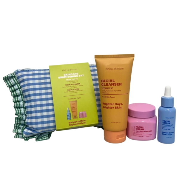 Oem/odm Hydrating Brightening Skincare Set For All Skin For Women Smooth Even Skin Moisturizing Facial Cream Serum Cleanser