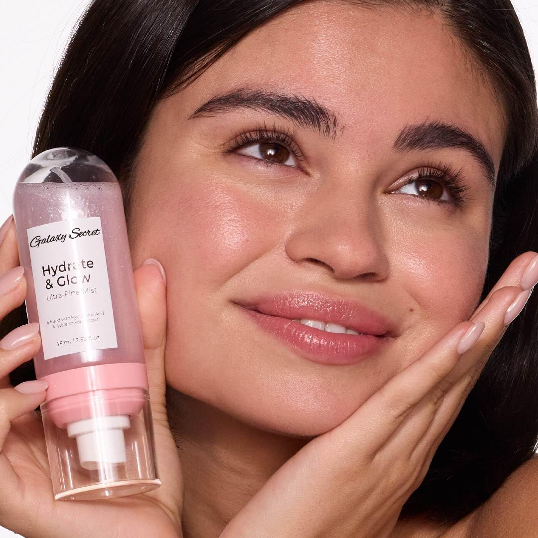 Private Label Hydrating Utral Hydrate & Glow Shimmer Face Mist Refreshing Watermelon Aha Glow Face Setting Facial Spray Mist