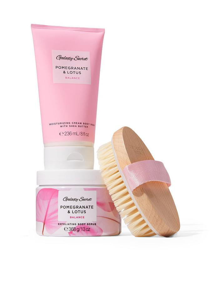 Hot Selling Spa Care Tro Moisturizer Cream Body Scrub & Brush For Remove Dead Skin And Moisturize The Skin Spa Bath Care Set